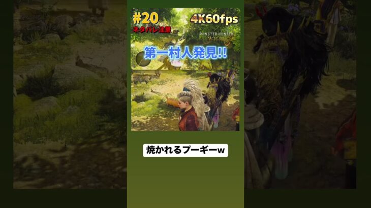 焼かれるプーギー #shorts #モンハンワイルズ #mhwilds #モンハン #プーギー #ゲーム #ゲーム実況 #のっけ