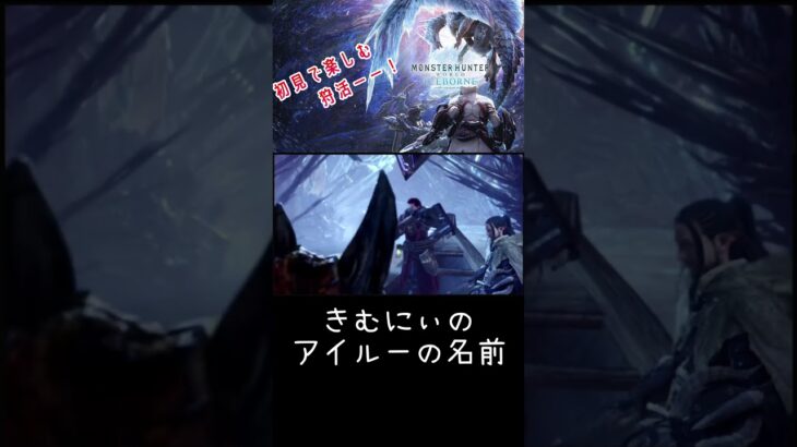 アイルーの名前の由来 #きむライブ #ゲーム実況 #モンハンワールド #モンハンアイスボーン