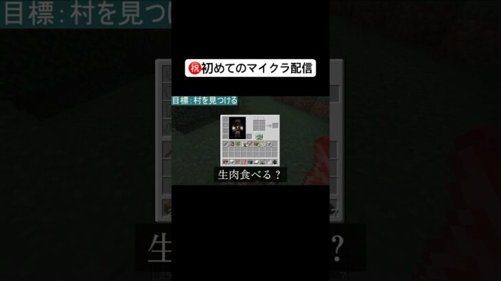初めてのマイクラ配信そして実況 #マイクラ #マインクラフト #ゲーム実況